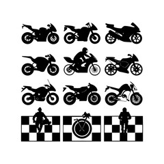 Obraz premium A black silhouette of a person running isolated on white background silhouette