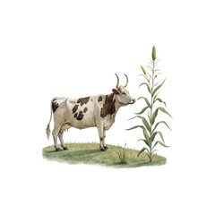cow in the field