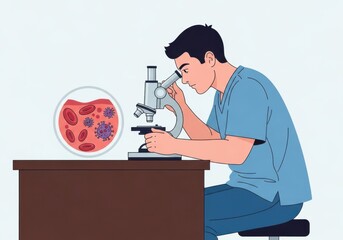 Closeup of medical professional in blue glove taking blood sample from patients finger for diagnostic test, possibly glucose check