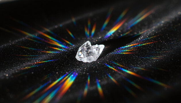 Crystal Refraction Photography, Abstract Light Prism Aesthetic - Powered by Adobe
