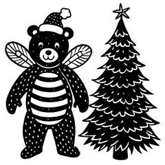 christmas teddy bear