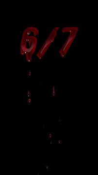 6/7 &ndash; Cryptic Horror Text Animation Loop