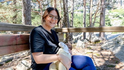 Family adventure in Black Lagoon of Soria, Spain