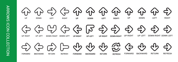 Cloud storage network icon collection set, vector flat design, modern ui ux interface design