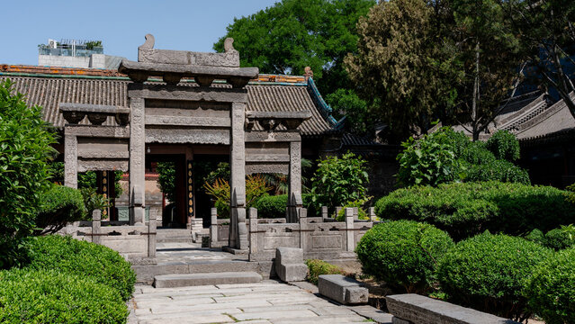 Grand mosque entrance in Xian Muslim Quarter