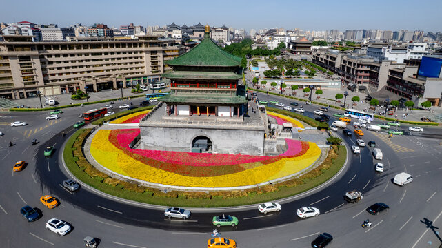 Bell and Drum Towers in Xian, vibrant cultural landmarks