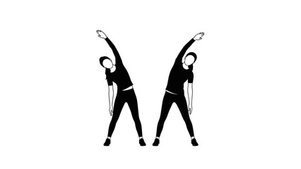 Standing Side Bend Exercise Illustration