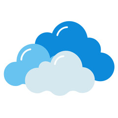 Fototapeta premium blue cloud icon