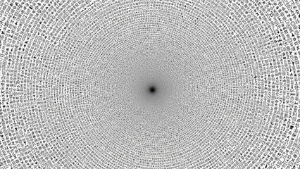 Intricate radial pattern of fine lines emanating from a central dark point creating a starburst effect