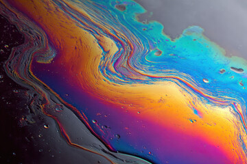 rainbow oil slick background