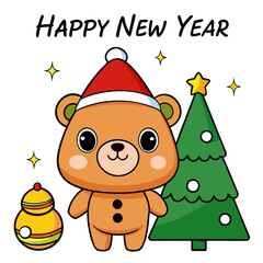 christmas teddy bear