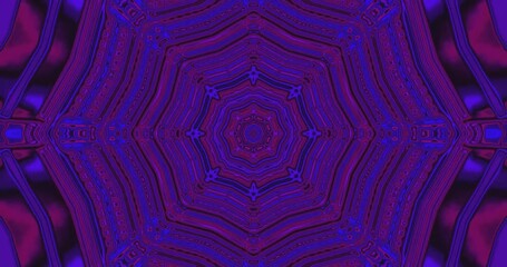 Dynamic tunnel video loop showcasing seamless motion in vibrant purple and blue patterns for engaging screensaver experience