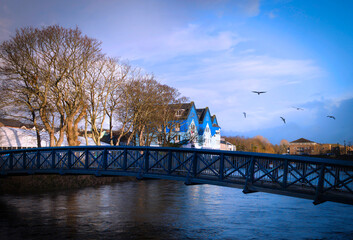 Sligo City Skyline With Landmark