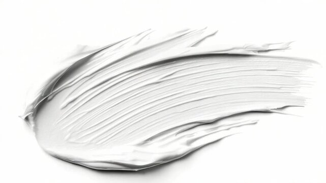 Video A close-up shot of white paint on a white surface