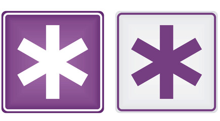 Obraz premium Road sign ambulance. vector illustration 