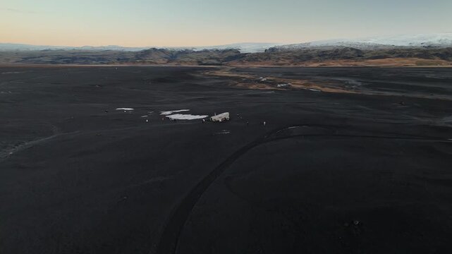 S&oacute;lheimasandur plane crash Iceland DC3 plane