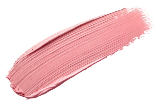 Pink Lipstick Swatch Brush Stroke Creamy Texture Transparent PNG