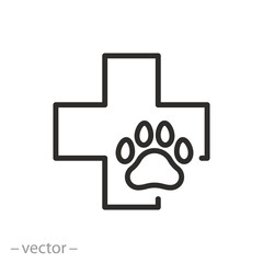 Pet Aid icon. Veterinary Clinic symbol.
