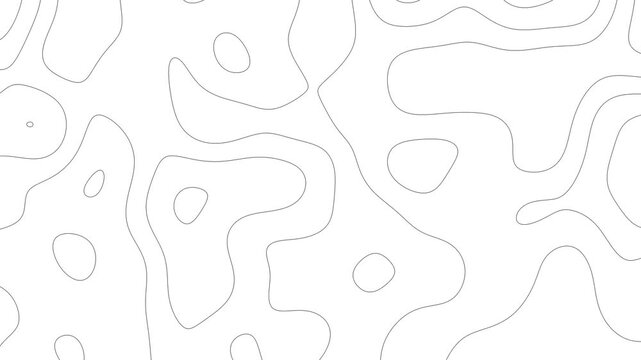 Minimalist topographic contour line drawing pattern creates a modern design element