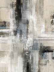 Soft and minimalistic abstract artwork with delicate lines and muted tones, creating a calm and refined aesthetic for modern interiors