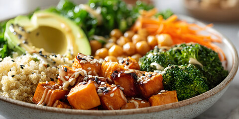 Vibrant Nourishment: A Symphony of Plant-Based Goodness, ai generated.