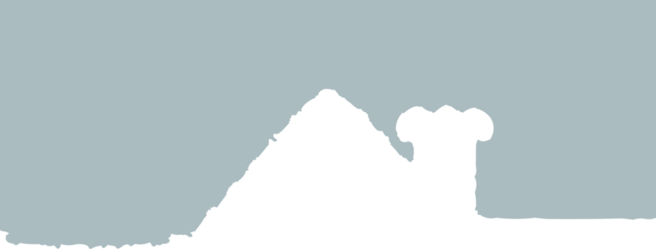 A soft snowy border with an uneven dripping edge creates a winter-themed frame perfect for festive designs and Christmas illustrations.