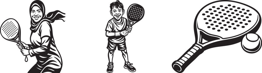 Monochrome illustrations of skateboarders in various poses, riding and resting.