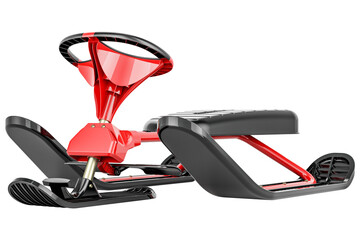 Snowracer Classic Snow Sled with Brakes, transparent background