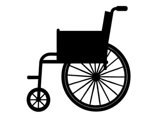 wheel chair black silhouette vector,wheel chair  icon