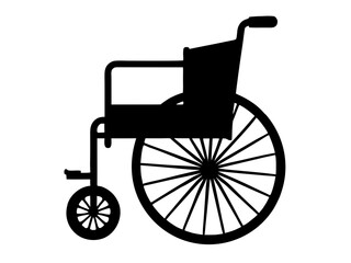 wheel chair black silhouette vector,wheel chair  icon
