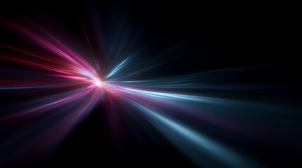 A dynamic, abstract neon hyperspace tunnel rendered in vibrant retro colors, creating the sensation of moving at high speed through a glowing vortex. The scene features streaks of
