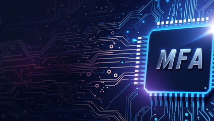 Multifactor Authentication Security Visualization Highlighting Secure Identity Verification, Encrypted Access Control, and Multi-Layer Protection for Modern Digital Platforms