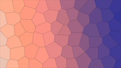 geometric voronoi mosaic texture red gradient background