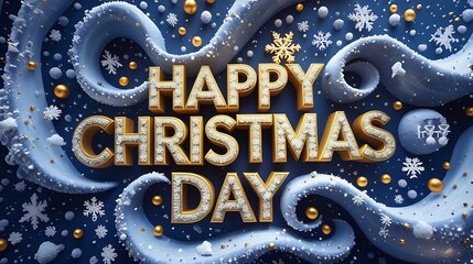 Happy christmas day festive greeting card design picture