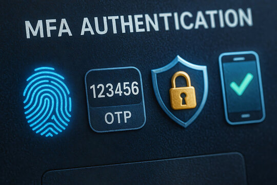 Multi-Factor Authentication (MFA) and Multi-Level Security Implementation Depicting Advanced Identity Verification, Access Control, Data Protection, and Cybersecurity StrategieS