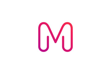 Letter M logo icon design template elements