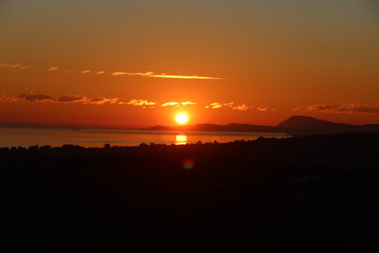 Dawn on the sea