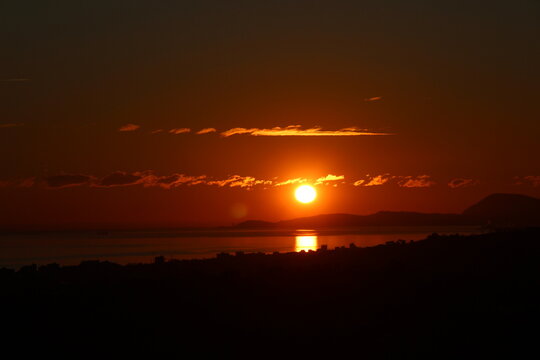 Dawn on the sea