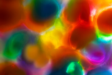 Vivid abstract blend of colors in dynamic motion