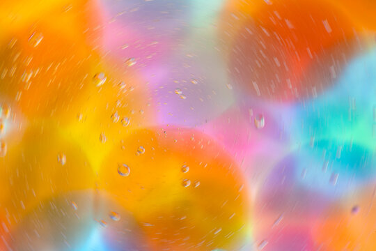 Abstract journey to the center of color