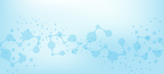 Structure molecule and communication Dna, atom, neurons. Science concept for your design. Connected lines with dots. Medical, technology, chemistry, science background. illustration.