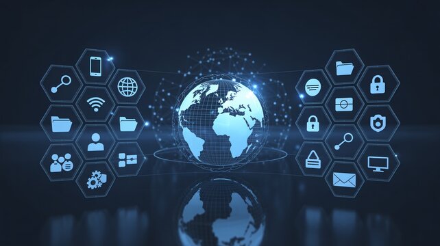 Explore global digital network security solutions with modern technology