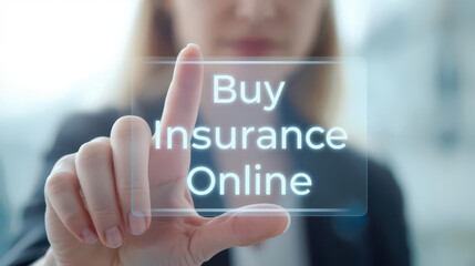 Online action buy term life insurance digital environment business viewpoint for financial security