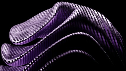 Abstract Purple Wave Patterns. Modern abstract 3D illustration with clean composition and soft lighting. Ideal for technology projects, branding, web design, presentations and social media.