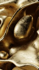 Abstract Golden Texture. Modern abstract 3D illustration with clean composition and soft lighting. Ideal for technology projects, branding, web design, presentations and social media.