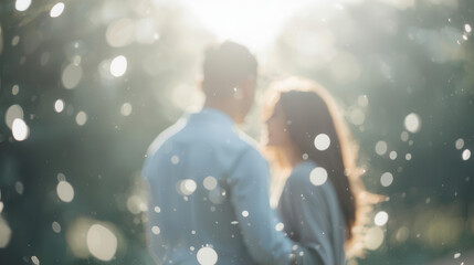 Couple embracing during a romantic moment in nature exploring the benefits of term life insurance