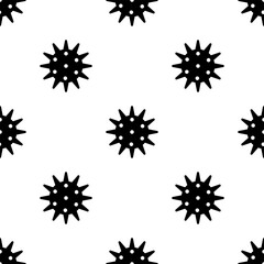 virus seamless pattern isolated on transparent background.