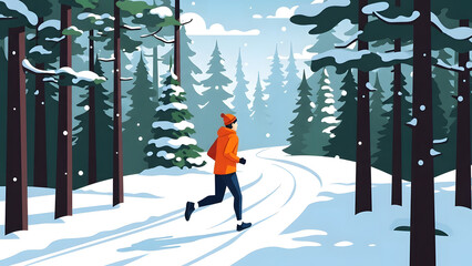 Winter Forest Jogger