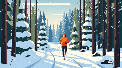 Winter Forest Jogger