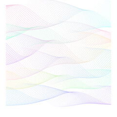Abstract digital glitch art with colorful lines isolated on transparent background
